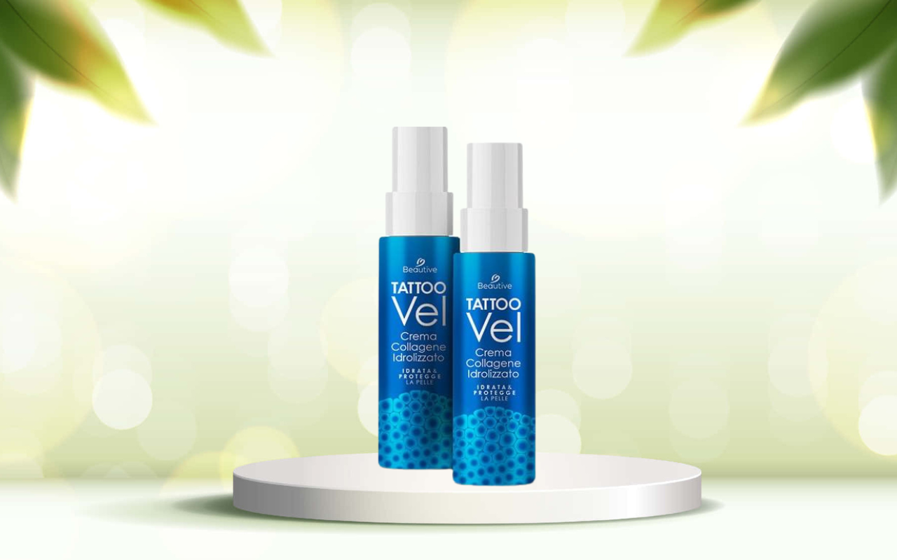 Scopri TattooVel, la crema aftercare al collagene che protegge e illumina i tatuaggi